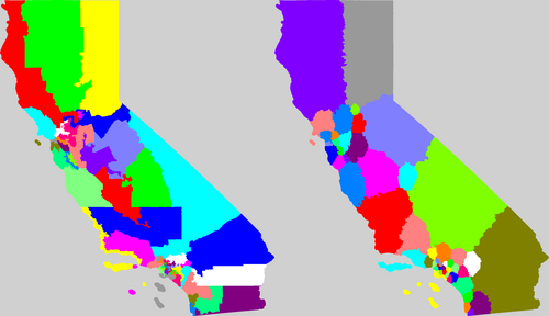 Olson redistricting of CA